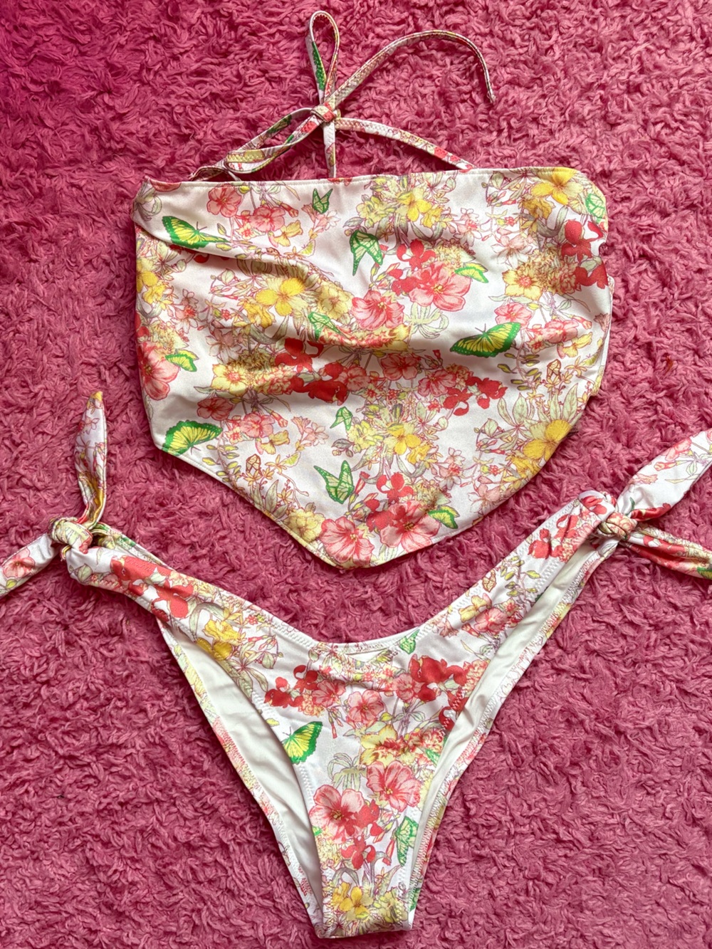 VS Butterfly Floral Bikini Set